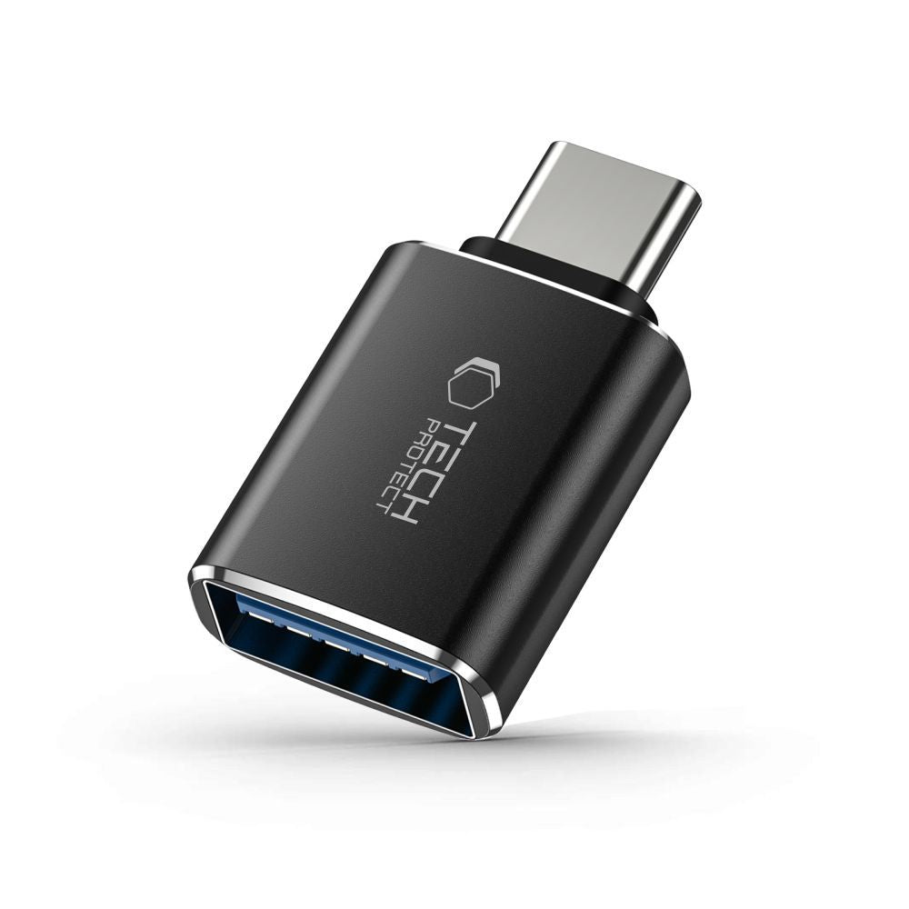 Προσαρμογέας OTG USB-C - USB-A Tech-Protect Ultraboost, Μαύρο
