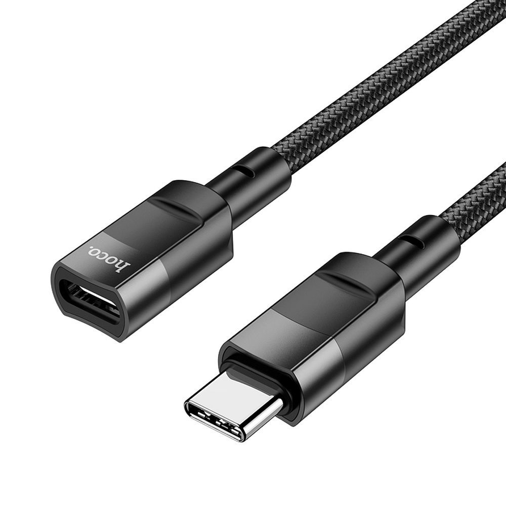 Προσαρμογέας Δεδομένων και Φόρτισης USB-C - USB-C HOCO U107, 1.2m, Μαύρο