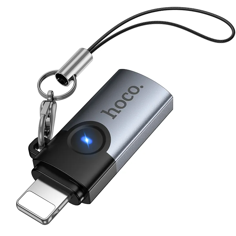 Προσαρμογέας Δεδομένων και Φόρτισης USB-C - Lightning HOCO UA46A, Γκρι