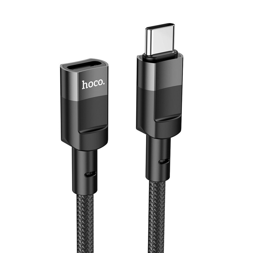 Προσαρμογέας Δεδομένων και Φόρτισης USB-C - USB-C HOCO U107, 1.2m, Μαύρο