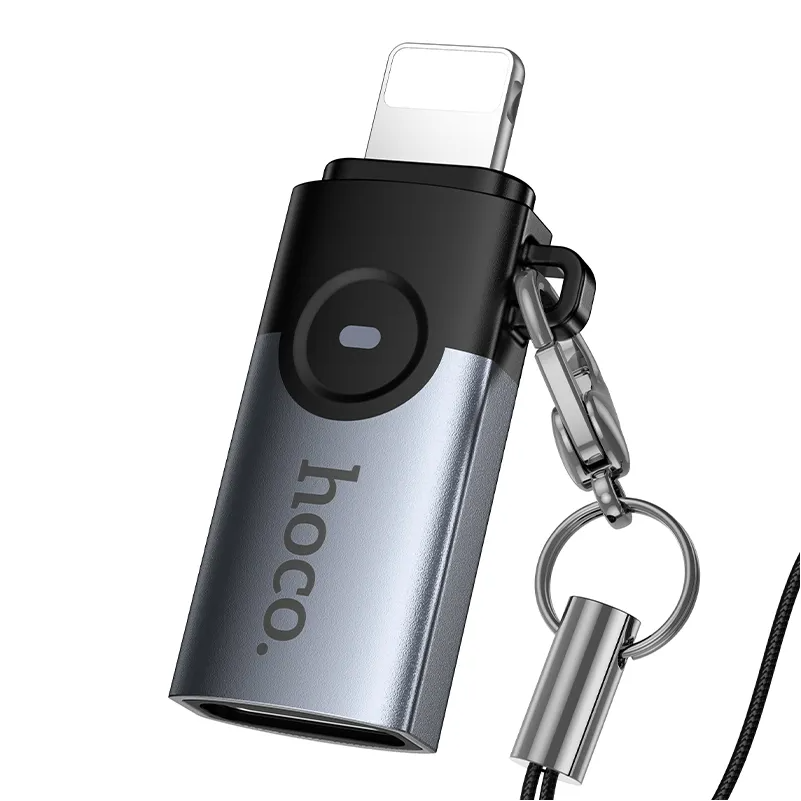 Προσαρμογέας Δεδομένων και Φόρτισης USB-C - Lightning HOCO UA46A, Γκρι