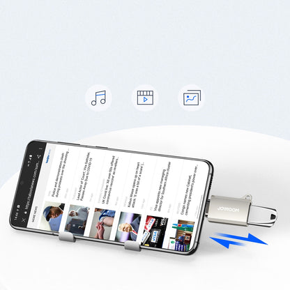 Προσαρμογέας OTG USB-C - USB-A Joyroom S-H151, Ασημί