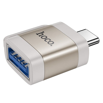 Προσαρμογέας OTG USB-C - USB-A HOCO UA31C, Γκρι