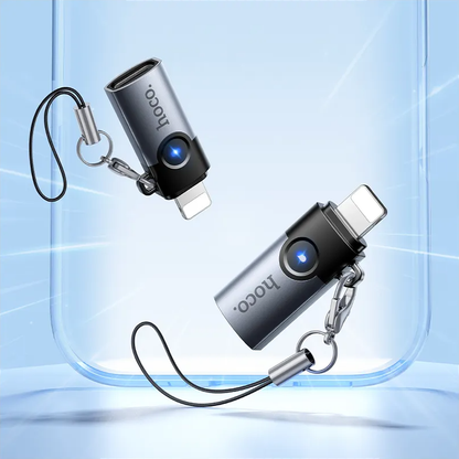 Προσαρμογέας Δεδομένων και Φόρτισης USB-C - Lightning HOCO UA46A, Γκρι