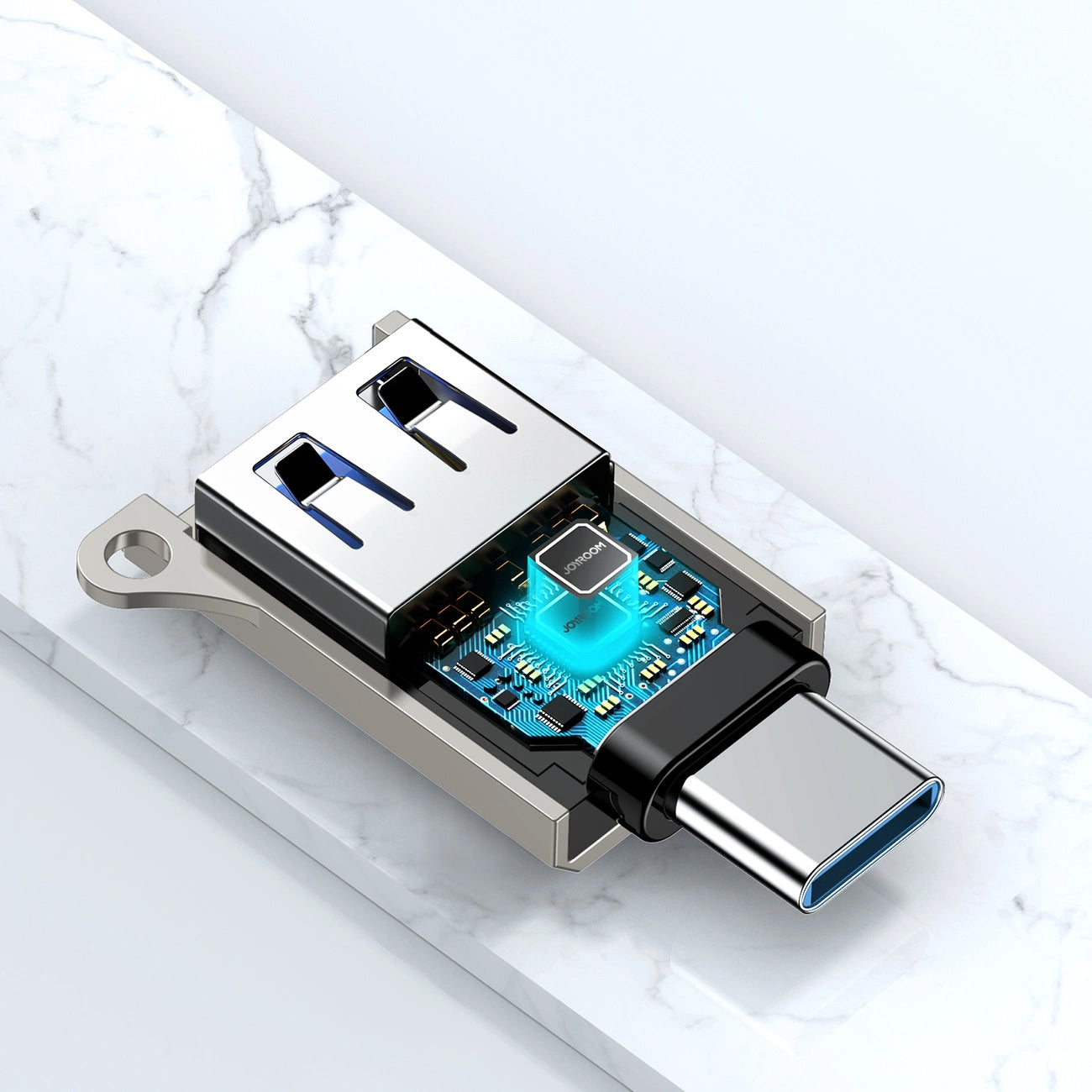 Προσαρμογέας OTG USB-C - USB-A Joyroom S-H151, Ασημί