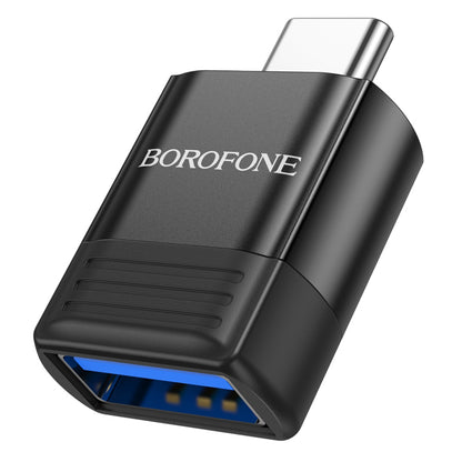 Προσαρμογέας OTG USB-C - USB-A Borofone BV18, Μαύρο