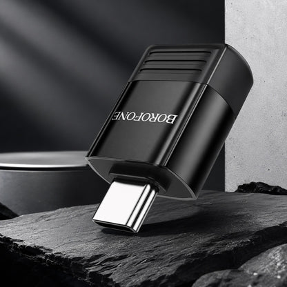 Προσαρμογέας OTG USB-C - USB-A Borofone BV18, Μαύρο
