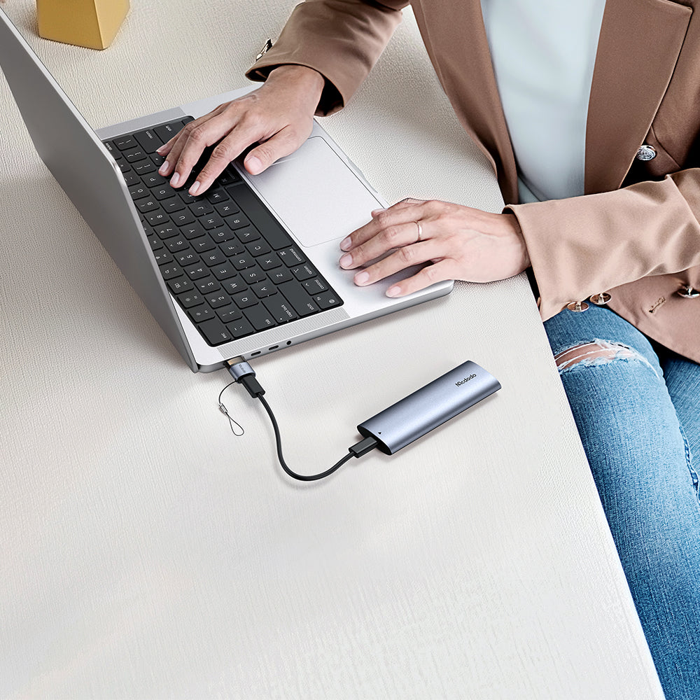 Προσαρμογέας Δεδομένων και Φόρτισης USB-C - USB-A McDodo OT-7580, Μαύρο