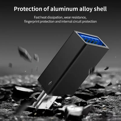 Προσαρμογέας OTG USB-C - USB-A Techsuit A14 AluCoreX, Μαύρο