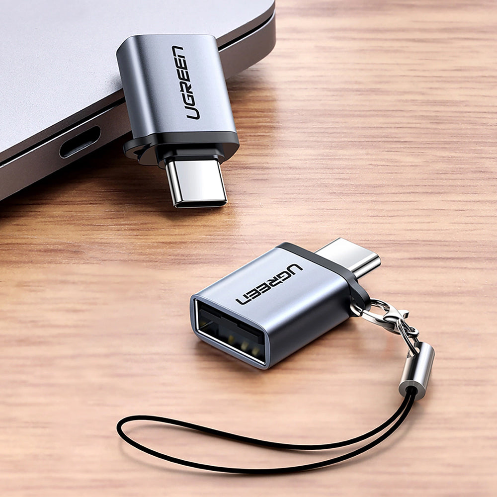 Προσαρμογέας OTG USB-C - USB-A UGREEN US270 (50283), Γκρι