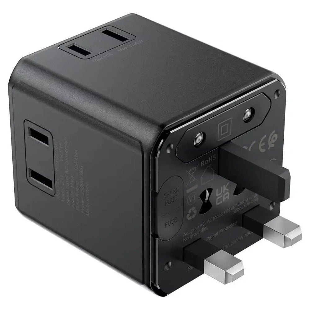 Acefast Z11 Travel Power Adapter, Black