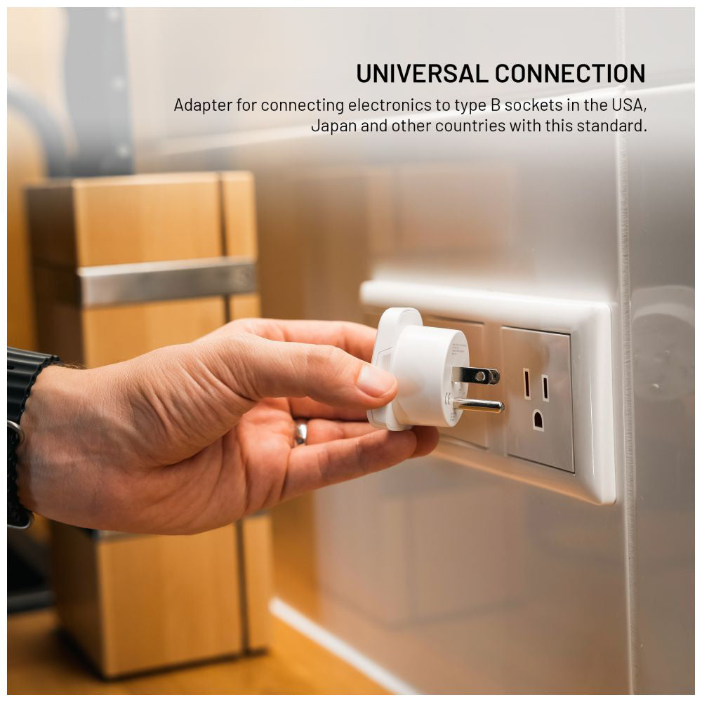 Προσαρμογέας Δικτύου Fixed EU / UK / USA - US, Λευκό