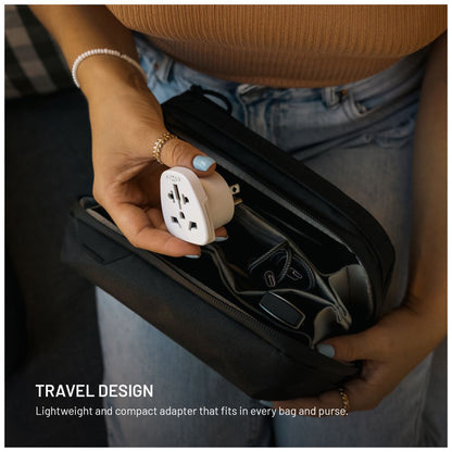 Προσαρμογέας Δικτύου Fixed EU / UK / USA - US, Λευκό