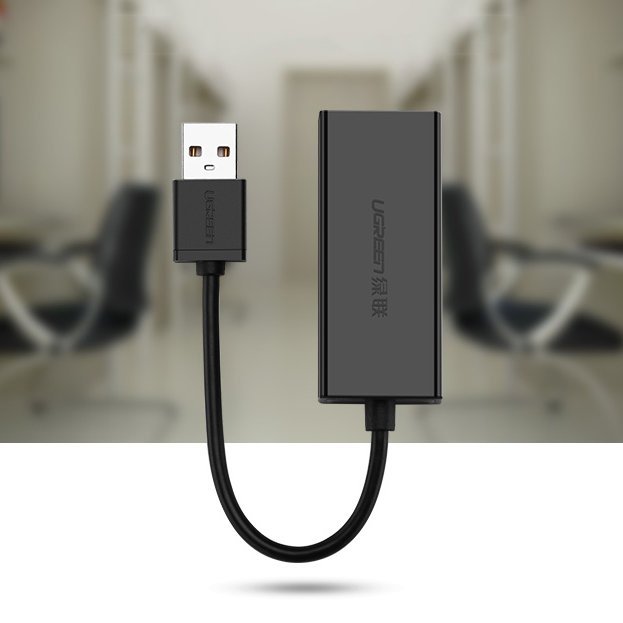 Κάρτα Δικτύου UGREEN CR110, RJ45, USB, Μαύρο