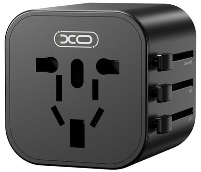Προσαρμογέας Δικτύου XO Design WL28 Travel US / UK / AU / CN / EU, Μαύρο
