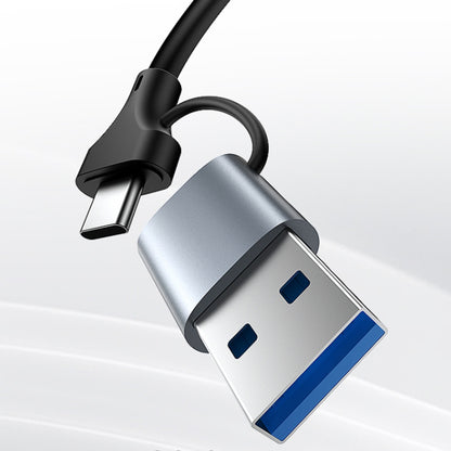 Προσαρμογέας Δικτύου Yesido HB26, RJ45, USB / USB-C, Γκρι
