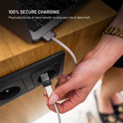 Προσαρμογέας USB Κλείδωμα Δεδομένων Fixed, USB-A / USB-C, 2σε1, Μαύρο