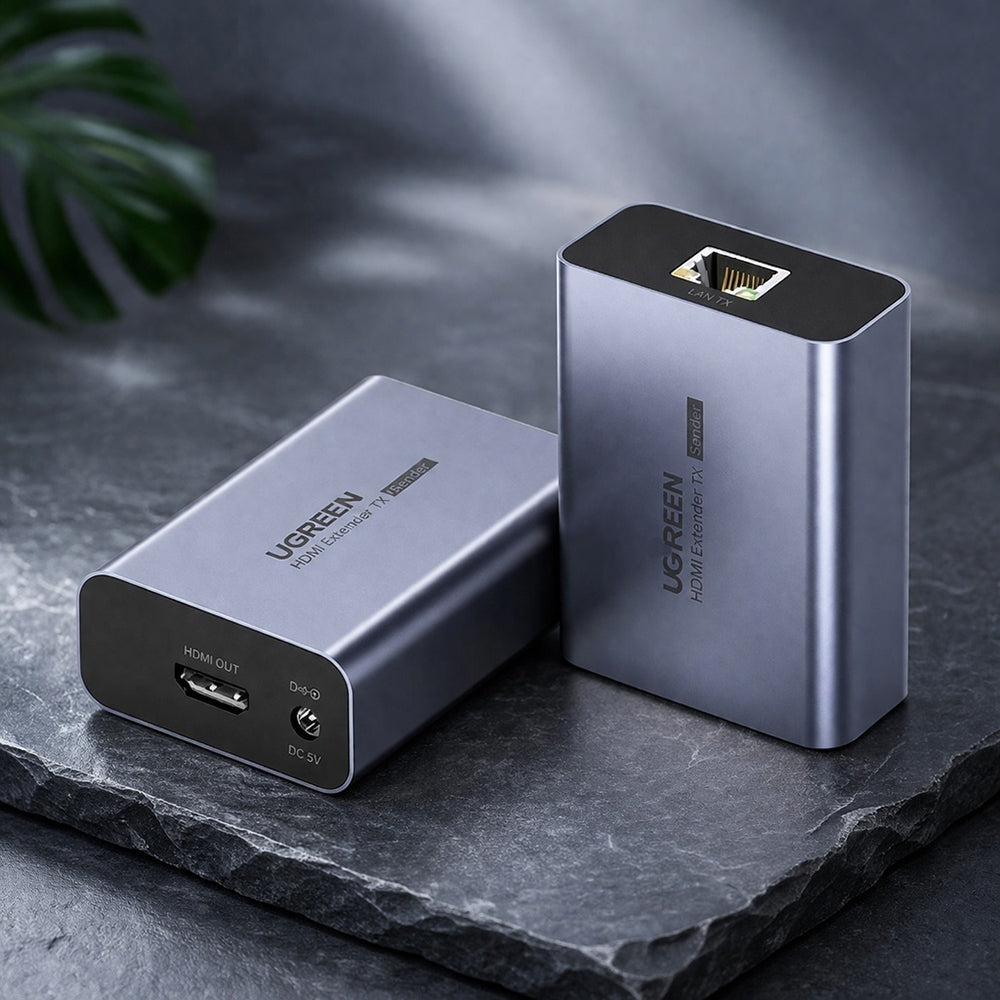 UGREEN CM455 Video Adapter (20519EU), HDMI - RJ45, 1080P, Gray