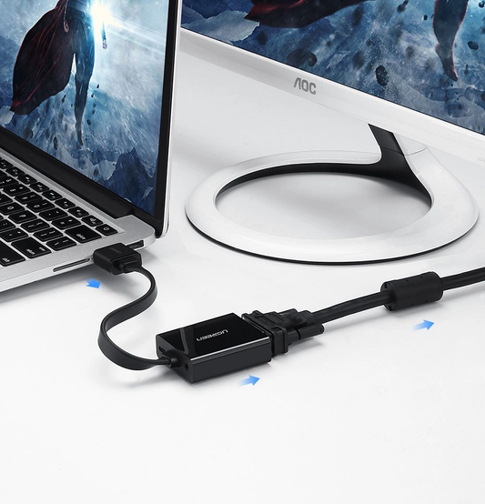 Προσαρμογέας Βίντεο UGREEN MM103 (40248), HDMI - VGA, 1080P, Μαύρο