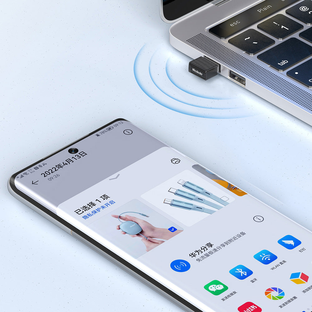 Ασύρματος Προσαρμογέας McDodo OT-1580, Μαύρος