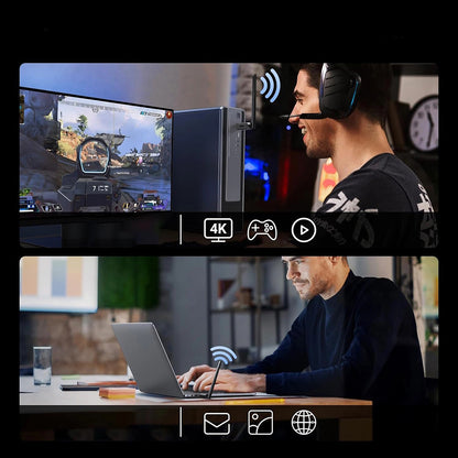 Ασύρματος Προσαρμογέας UGREEN AX900 (75109), Διπλής Ζώνης, Wi-Fi 6, 600Mbps, Μαύρο