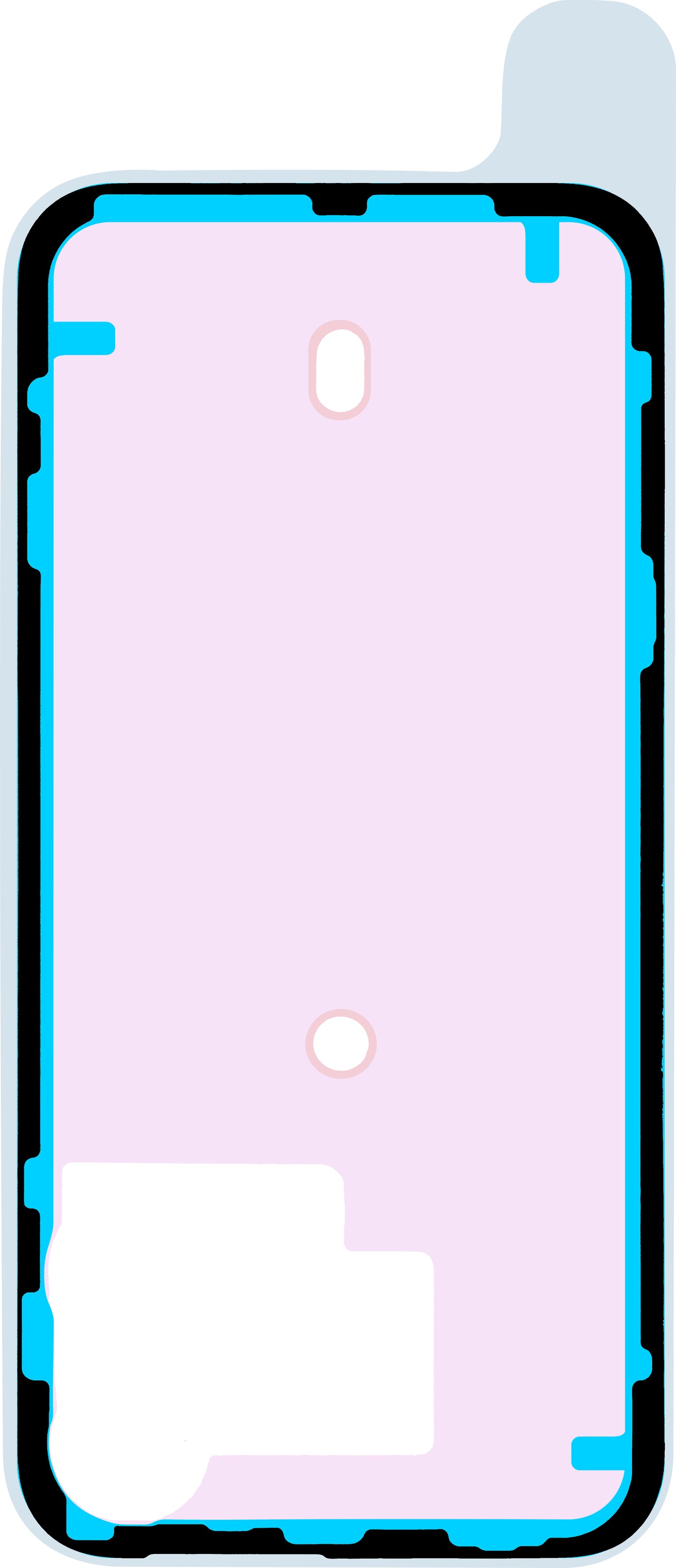 Κόλλα Καπάκι Μπαταρίας Apple iPhone 15 Pro Max, Service Pack 923-09191