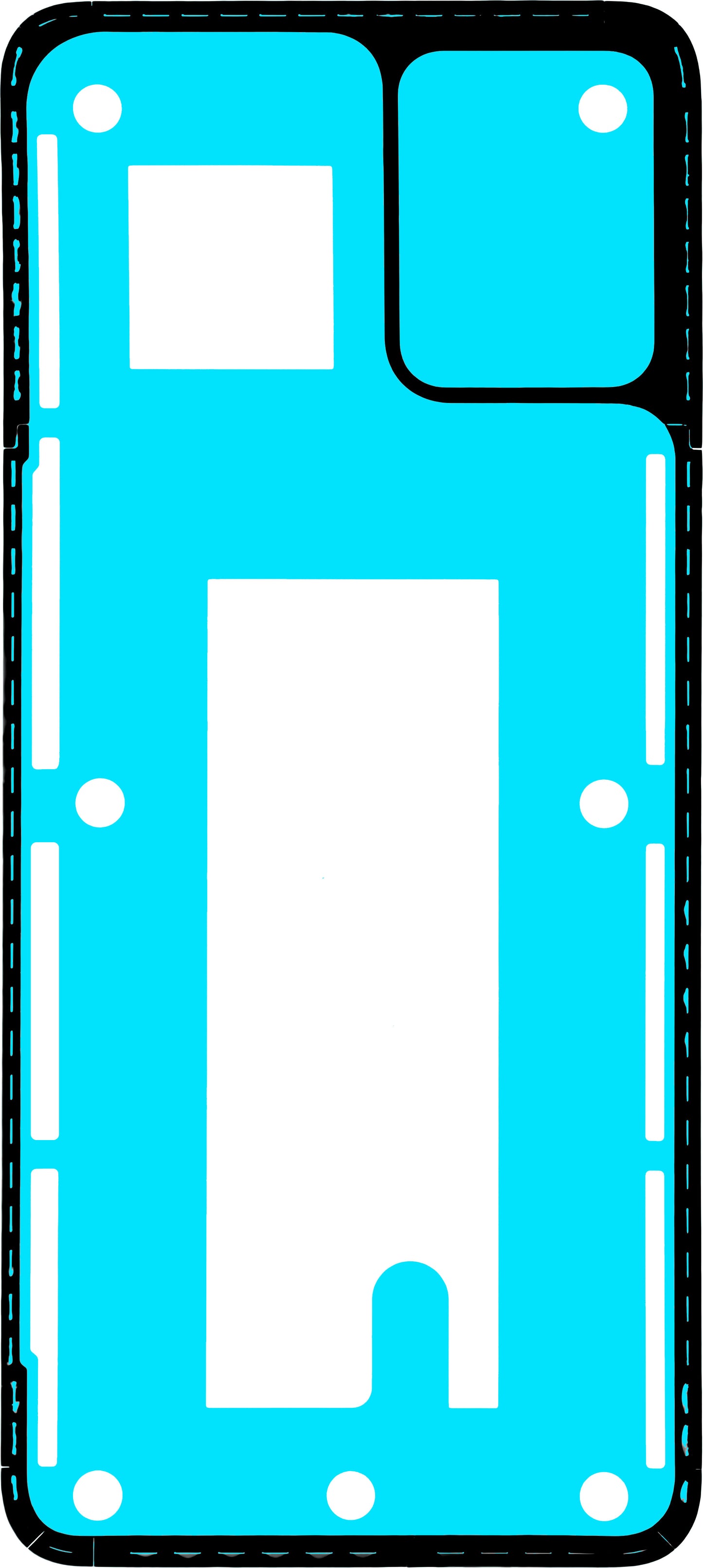 Κόλλα Καπάκι Μπαταρίας Motorola Moto E13, Service Pack 5D78C23203