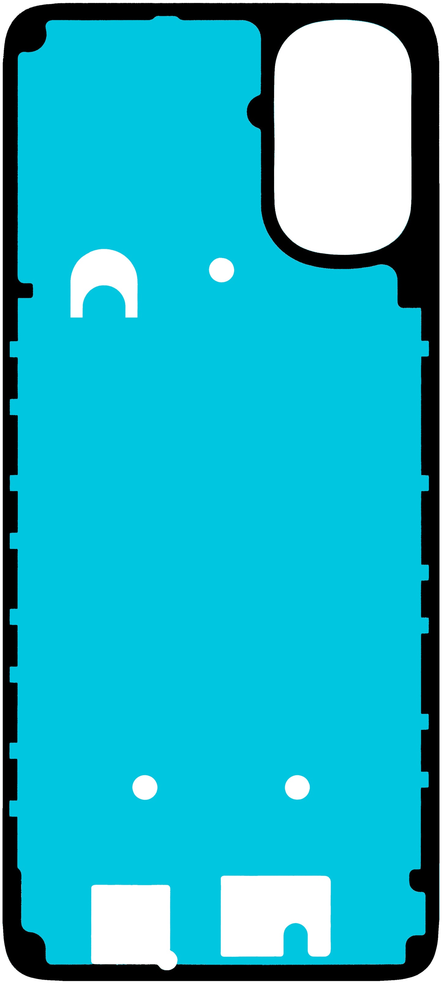 Κόλλα Καπάκι Μπαταρίας Motorola Moto E32s / G22, Service Pack 5D78C20746