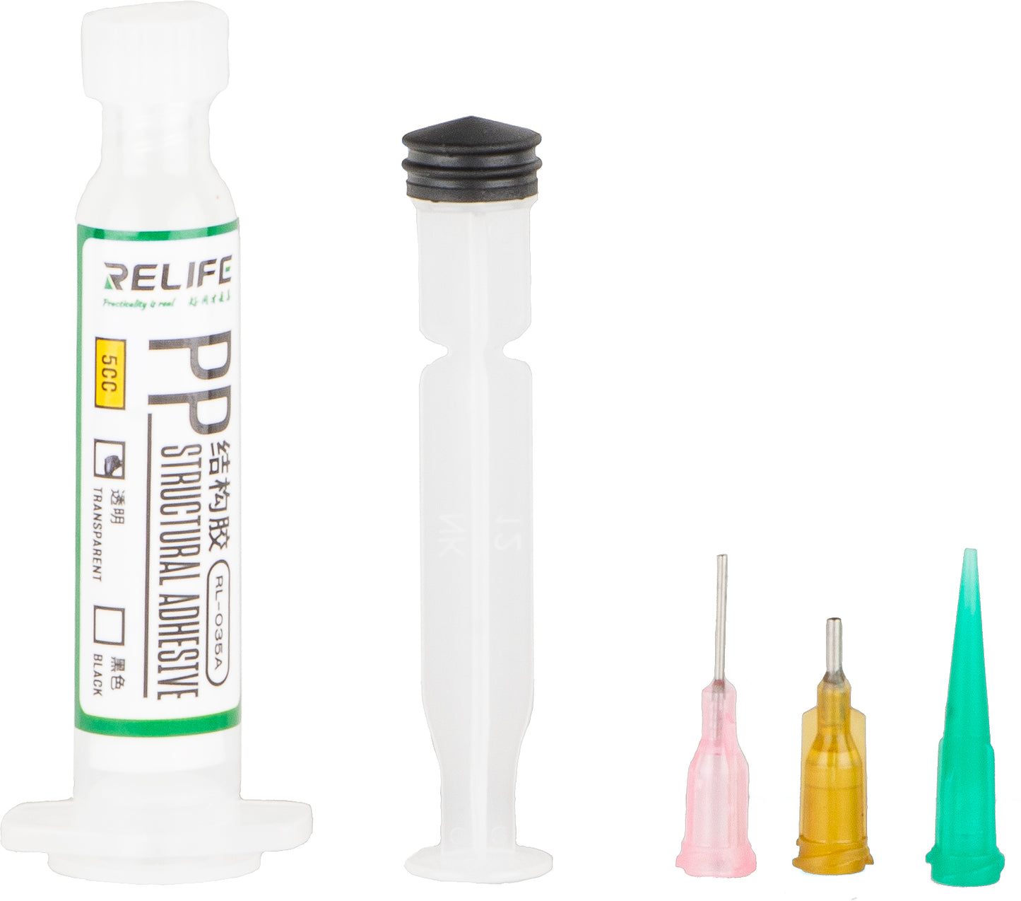 Υγρή Κόλλα Relife RL-035A PP, Τύπος Σύριγγας, 5ml, Διαφανές