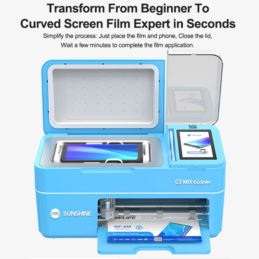 Sunshine C3 Mix Ultra UV Vacuum Laminating Machine for Applying UV Protection / Hydrogel Films, 2in1