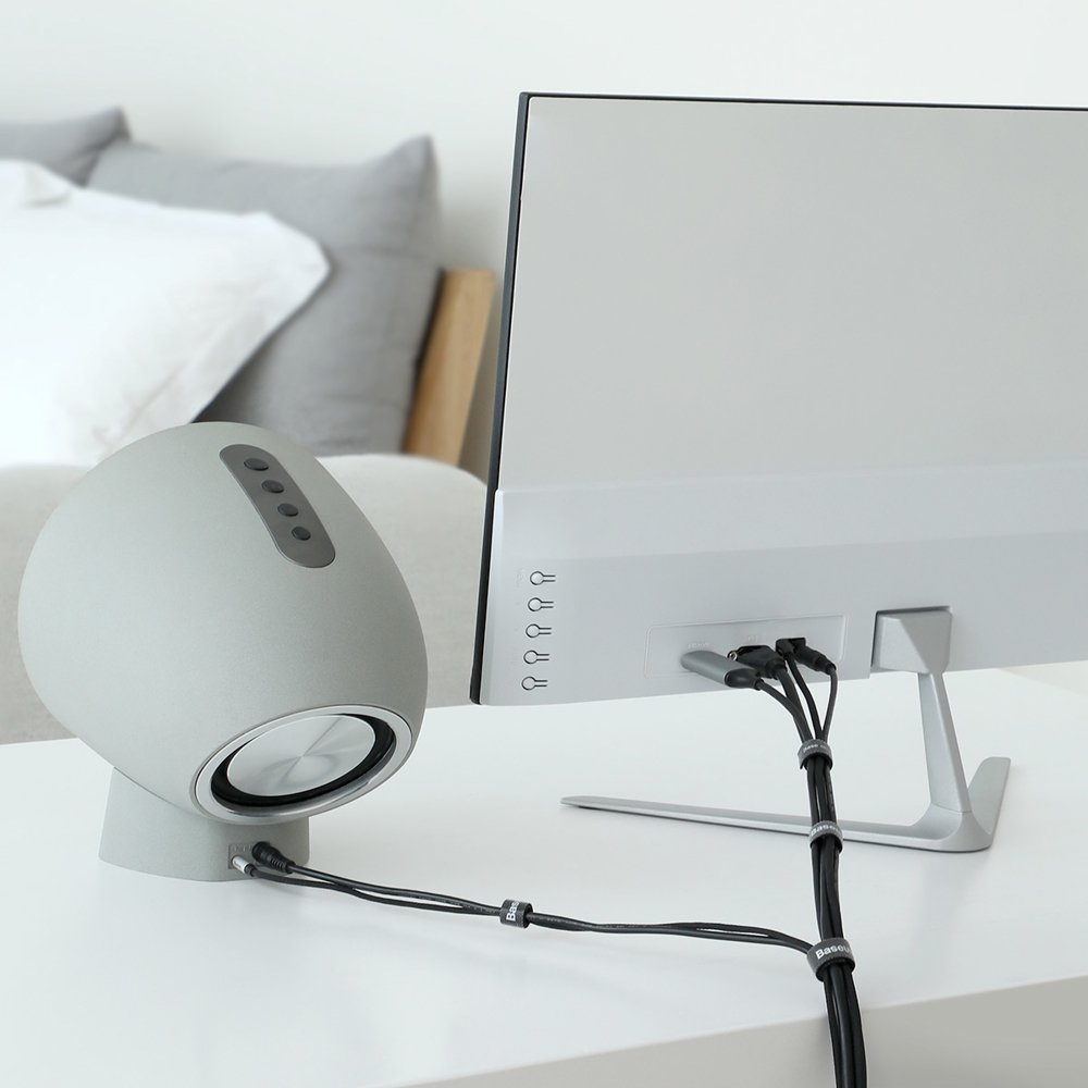 Οργανωτής Καλωδίων Baseus Circle, Velcro, 3m, Μαύρος ACMGT-F01