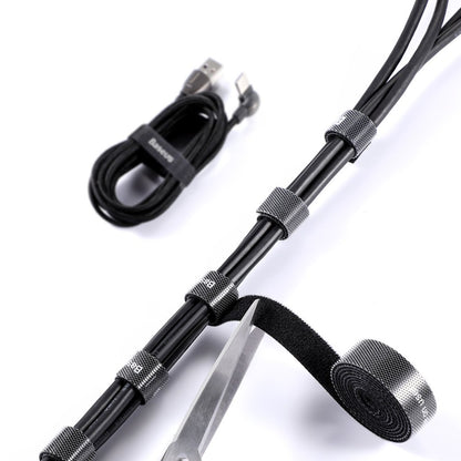 Οργανωτής Καλωδίων Baseus Circle, Velcro, 3m, Μαύρος ACMGT-F01