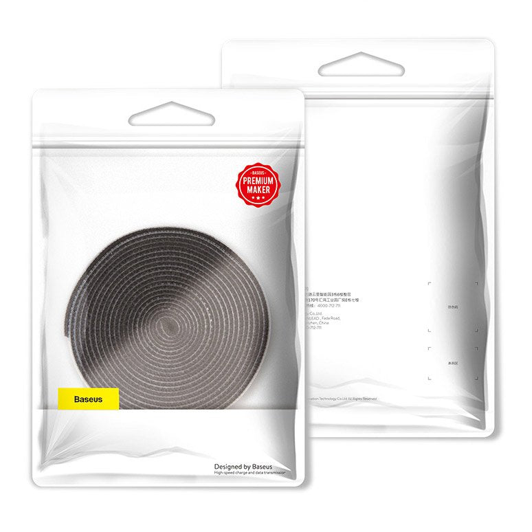 Οργανωτής Καλωδίων Baseus Circle, Velcro, 3m, Μαύρος ACMGT-F01