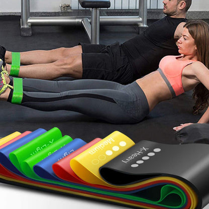 Fitness Techsuit TS-01 Elastic Band, Set of 5 pieces, Multicolor