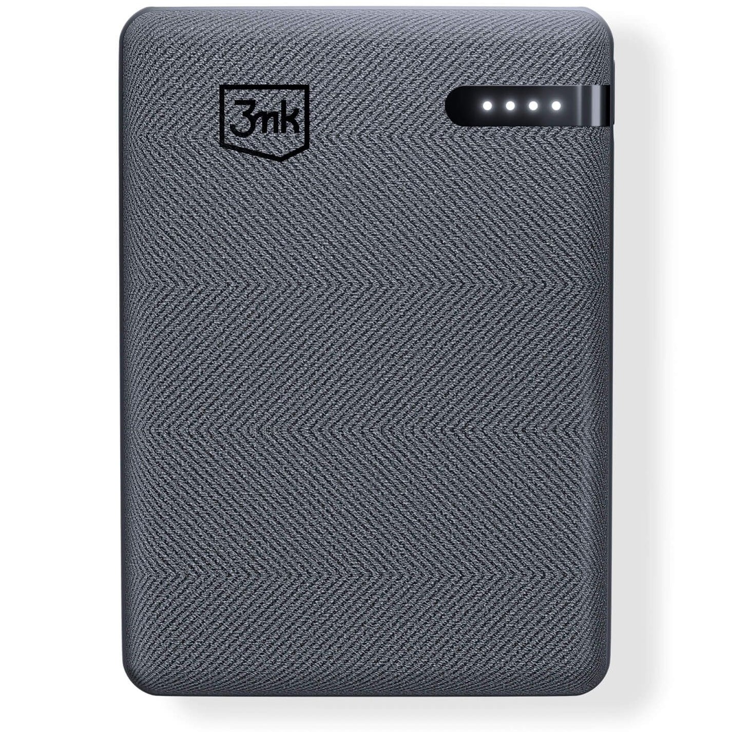 Εξωτερική Μπαταρία 3MK Pocket, 5000mAh, 12W, 1 x USB-C, Γκρι