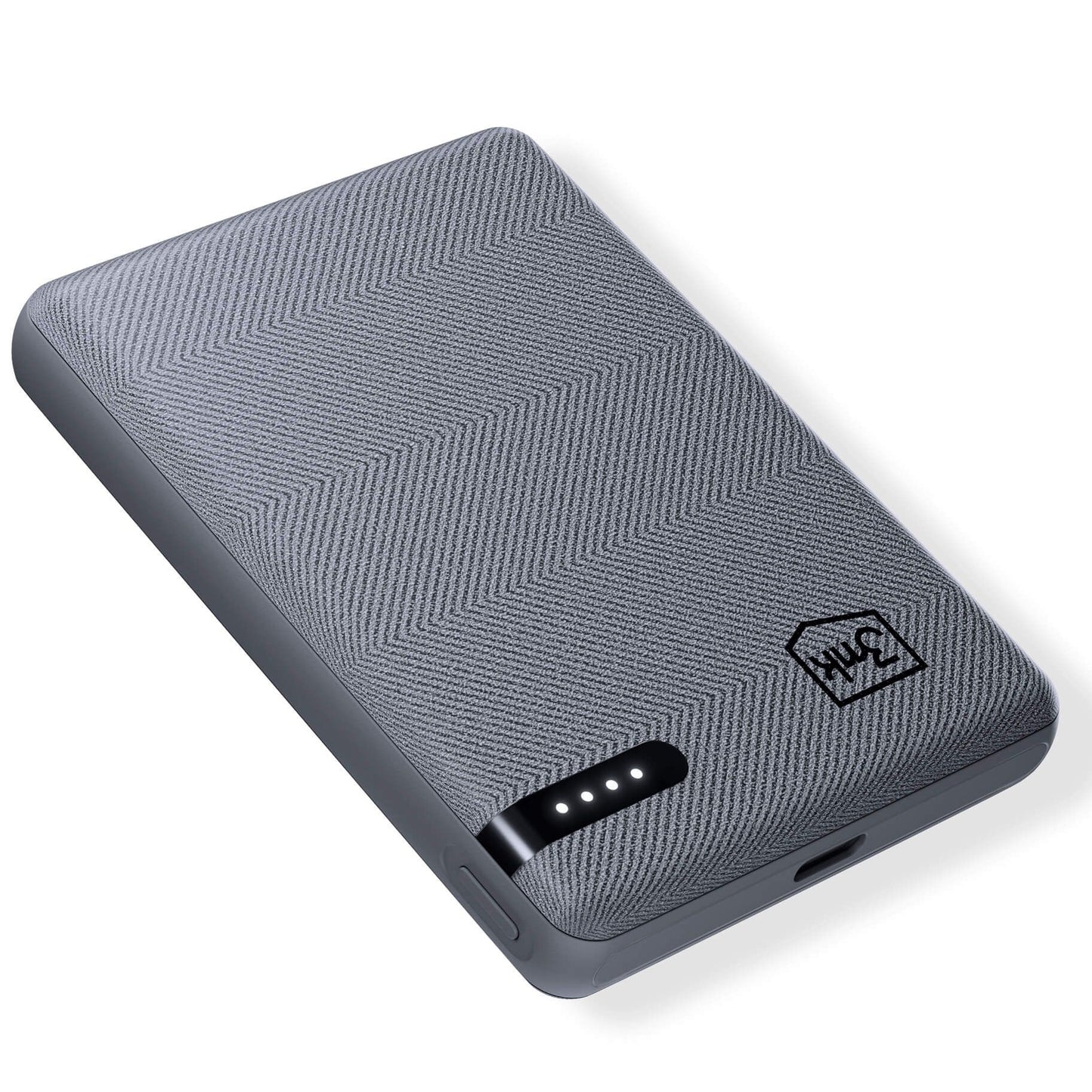 Εξωτερική Μπαταρία 3MK Pocket, 5000mAh, 12W, 1 x USB-C, Γκρι