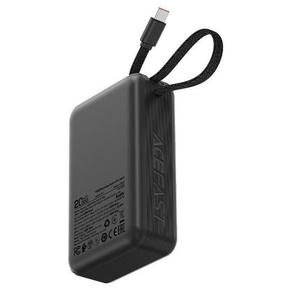 Εξωτερική Μπαταρία Acefast M21, 20000mAh, 65W, QC + PD, 1 x USB-A - 2 x USB-C, Μαύρη
