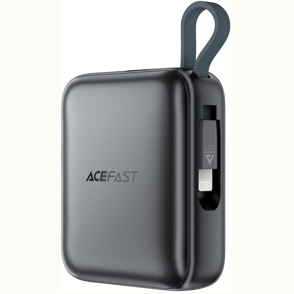 Εξωτερική Μπαταρία Acefast M23, 10000mAh, 22.5W, QC + PD, 1 x Lightning - 2 x USB-C, Γκρι