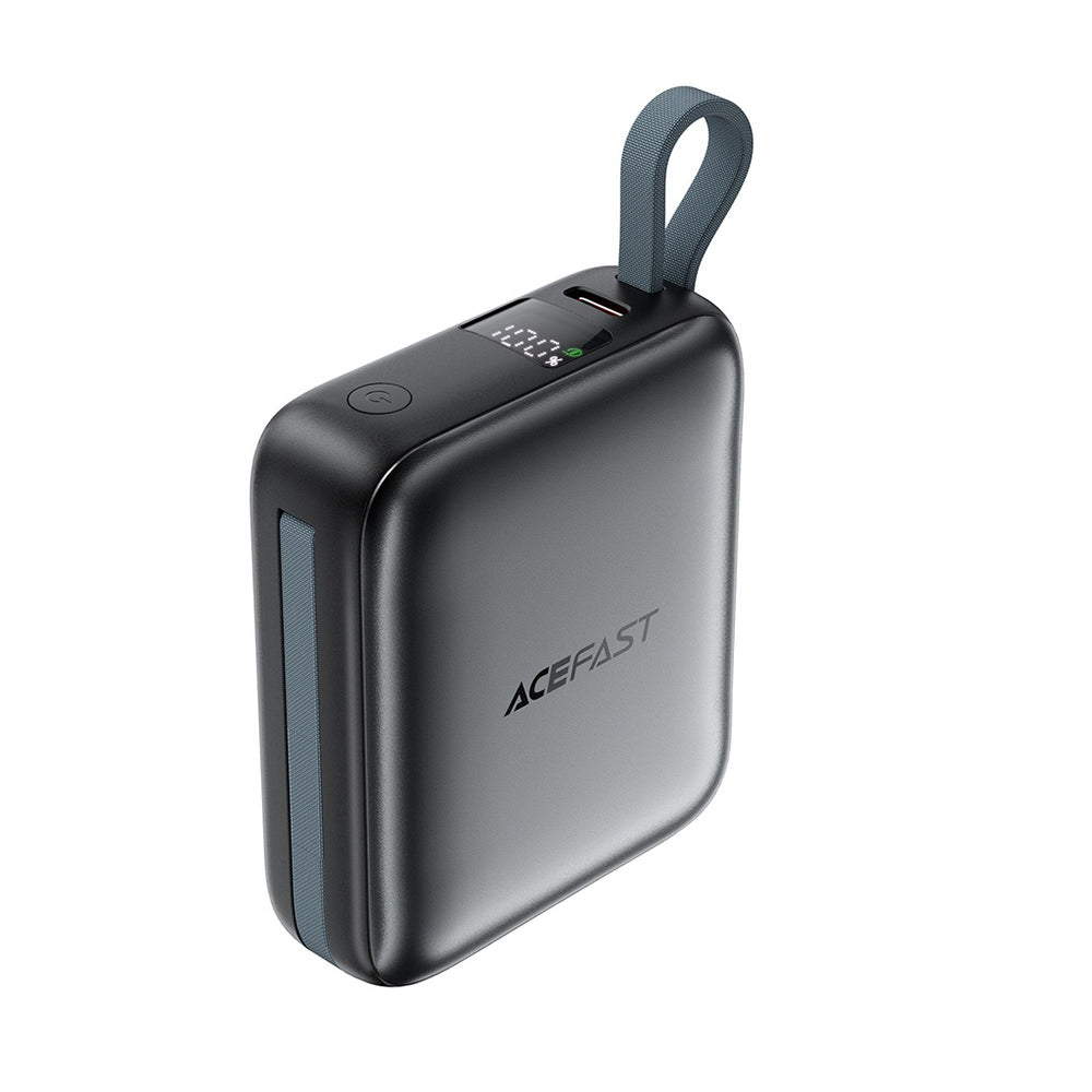 Εξωτερική Μπαταρία Acefast M23, 10000mAh, 22.5W, QC + PD, 1 x Lightning - 2 x USB-C, Γκρι