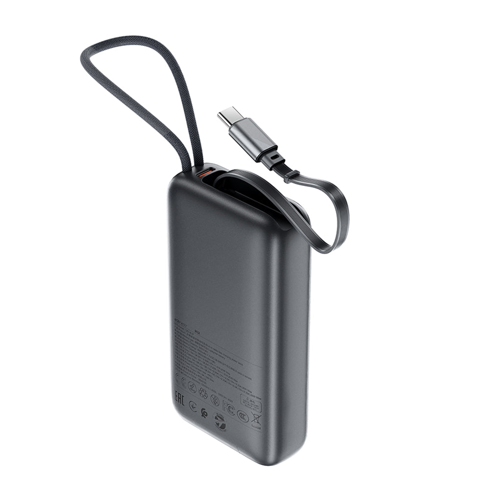 Εξωτερική Μπαταρία Acefast M32, 10000mAh, 35W, PD, 2 x USB-C, Γκρι