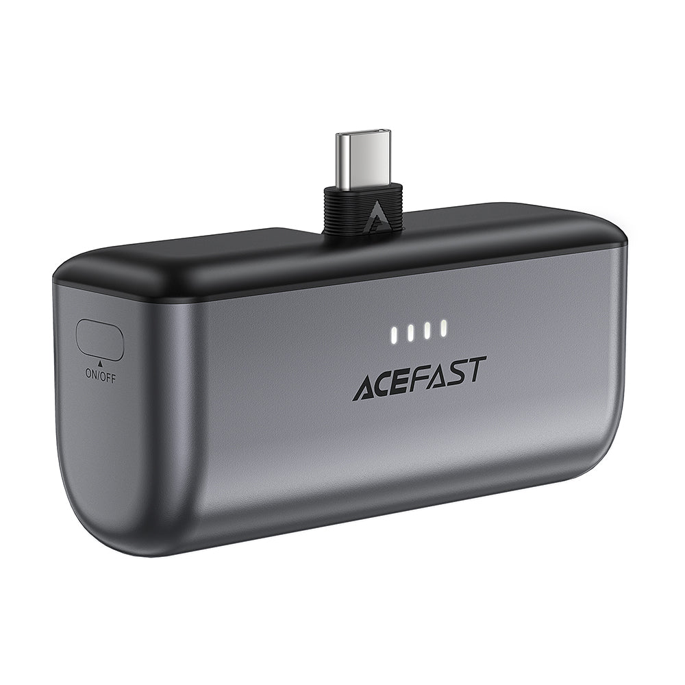 Acefast M9 External Battery, 5000mAh, 20W, PD, 2 x USB-C, Black