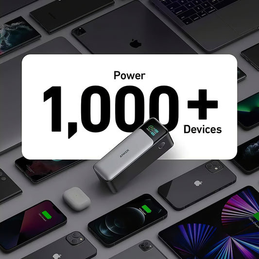 Εξωτερική μπαταρία Anker 737, 24000mAh, 140W, QC + PD, 1 x USB-A - 2 x USB-C, μαύρο A1289011