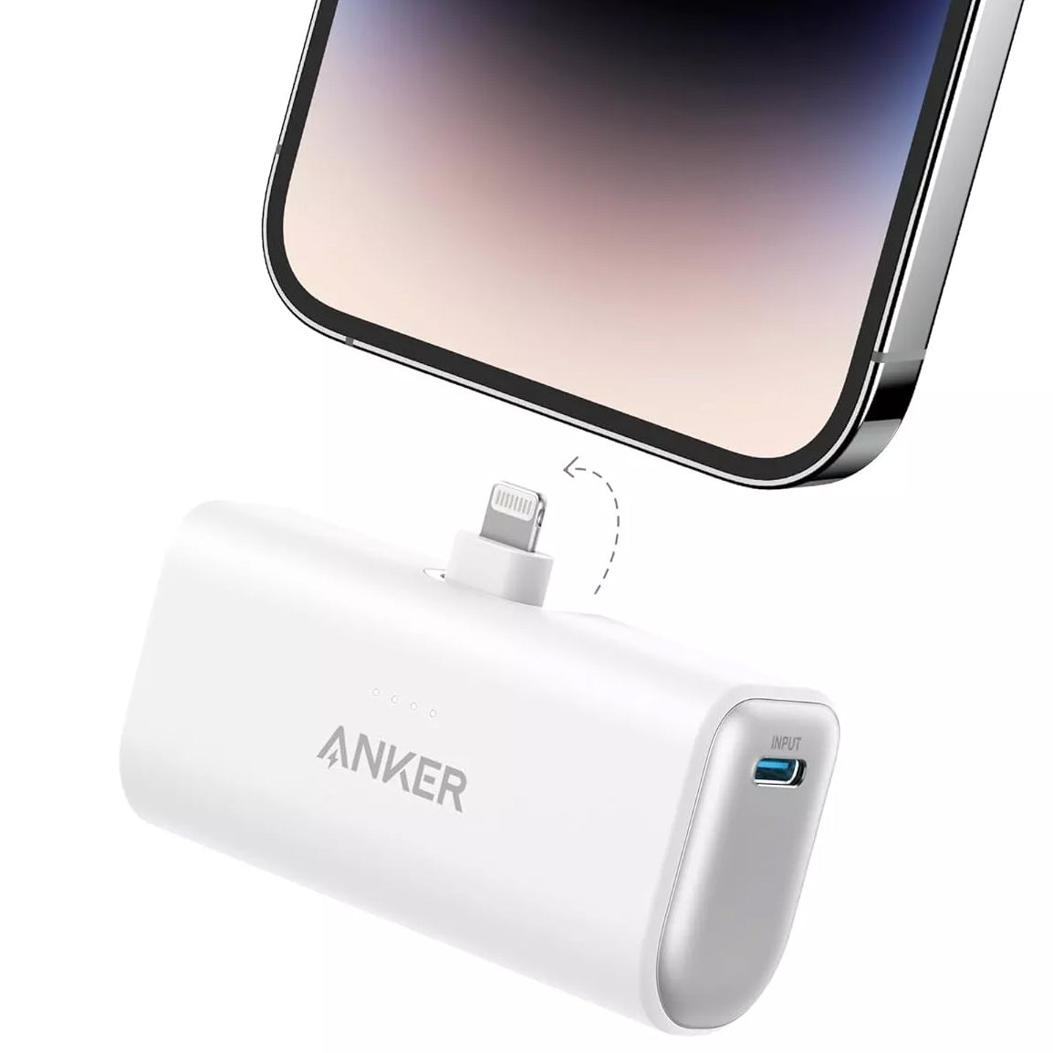Εξωτερική Μπαταρία Anker Nano, 5000mAh, 12W, 1 x Lightning, Λευκή A1645G21