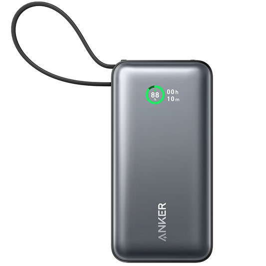 Εξωτερική μπαταρία Anker Nano, 10000mAh, 30W, QC + PD, 1 x USB-A - 2 x USB-C, μαύρο A1259G11