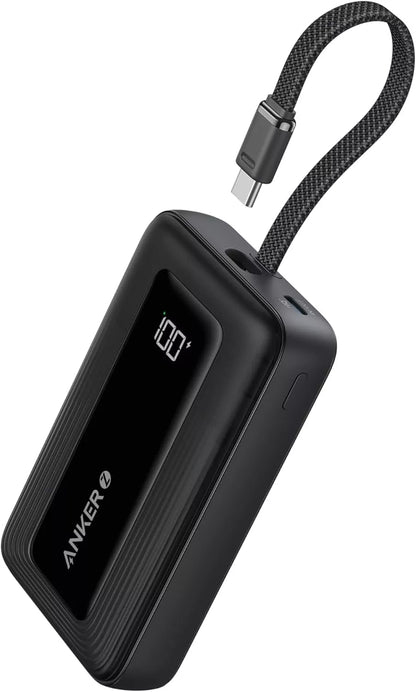 Εξωτερική Μπαταρία Anker Zolo, 20000mAh, 30W, QC + PD, 1 x USB-A - 2 x USB-C, Μαύρη, Επανασφραγισμένη A1689H11