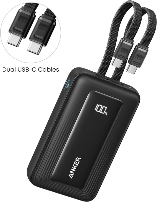 Εξωτερική Μπαταρία Anker Zolo, 10000mAh, 35W, QC + PD, 1 x USB-A - 2 x USB-C, Μαύρη A1680H12