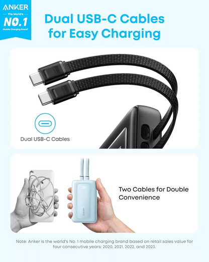 Εξωτερική Μπαταρία Anker Zolo, 20000mAh, 45W, QC + PD, 1 x USB-A - 3 x USB-C, Μαύρη A1681H12