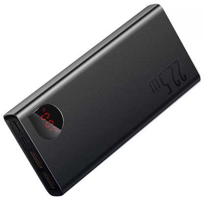 Εξωτερική Μπαταρία Baseus Adaman, 20000mAh, 22.5W, QC + PD, 1 x USB-C - 2 x USB-A, Μαύρη PPAD070101
