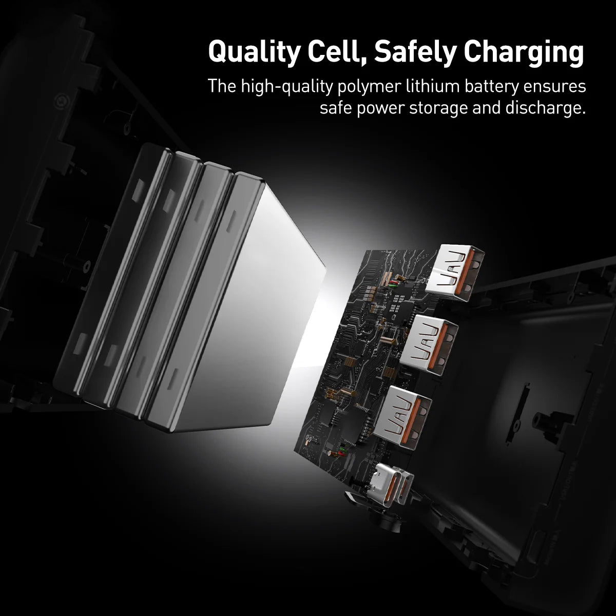 Εξωτερική Μπαταρία Baseus Adaman, 40000mAh, 22.5W, QC + PD, 1 x USB-C - 3 x USB-A, Μαύρη