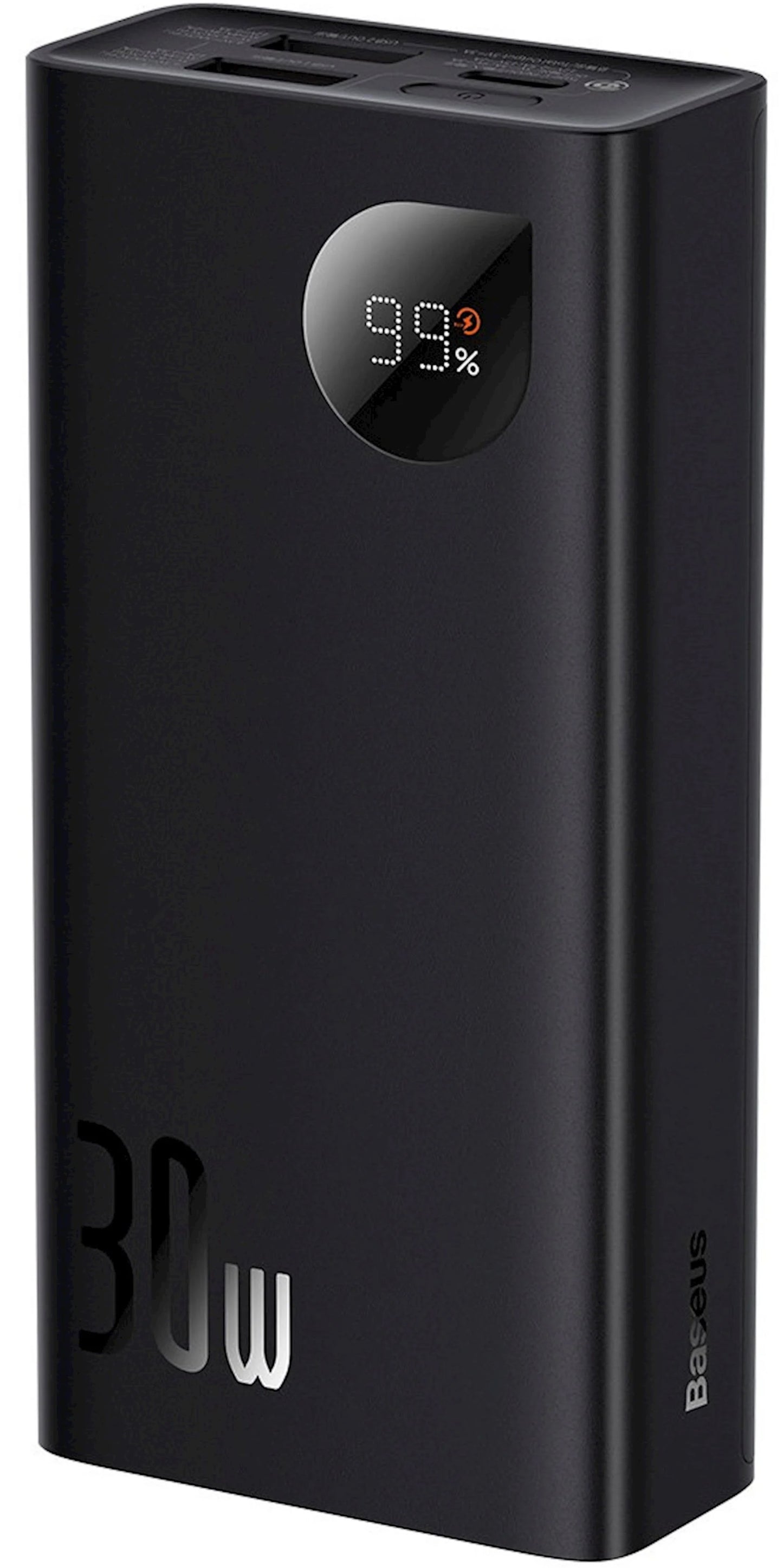 Εξωτερική Μπαταρία Baseus Adaman2, 10000mAh, 30W, QC + PD, 1 x USB-C - 2 x USB-A, Μαύρη PPAD040101